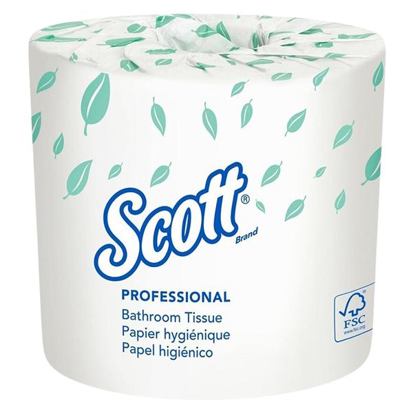 Scott 2-Ply Bathroom Tissue 4 in x 4 in Sheets 80/Ca