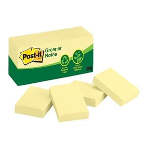 1.5 in x 2 in Notes Canary Yellow 100 Sheets/Pad 12/Pack 12/Pk