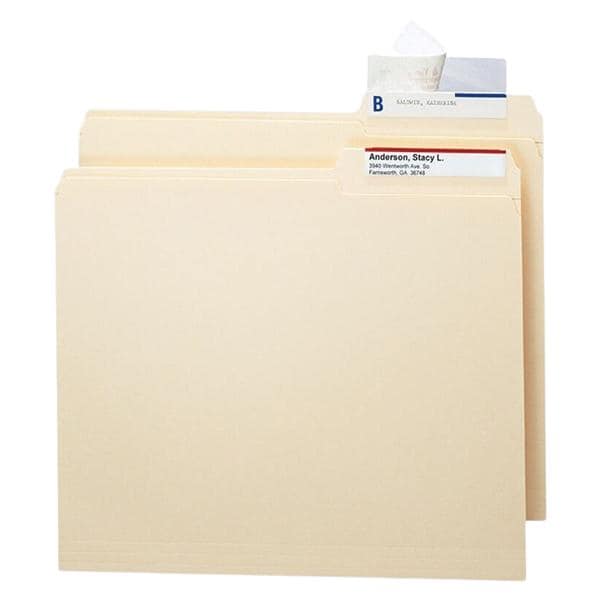 Clear Perm Label & Tab Protector 3.5 in x 1 11/16 in 100/Box 100/Bg