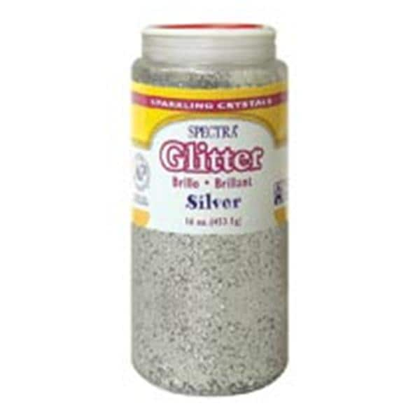 Pacon Glitter Shaker-Top Can Silver 1LB 1/PK