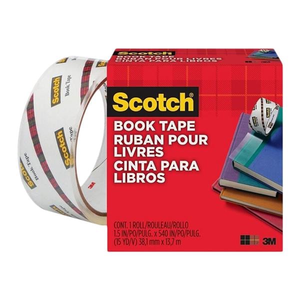 Scotch 845 Book Tape 1.5" x 15' 1/PK