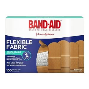 Band-Aid Brand Flexible Fabric Bandages 1 in x 3 in 100/Box 100