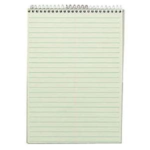 TOPS Steno Book 6" x 9" Gregg Ruled 80 Sheets Green 1/PK