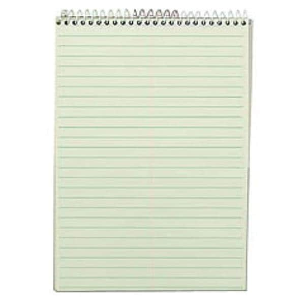 TOPS Steno Book 6" x 9" Gregg Ruled 80 Sheets Green 1/PK