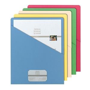 Smead Slash File Jackets 9.5 in x 11.75 in Assorted Colors 25/Pk