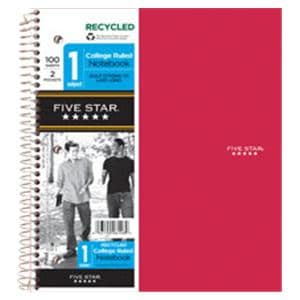 Five Star Notebook 8.5 in x 11 in College Ruled 100 Sheets 11"x8.5