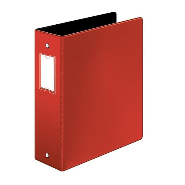 Cardinal EasyOpen Locking Round-Ring Binder 3 in Rings Red Red