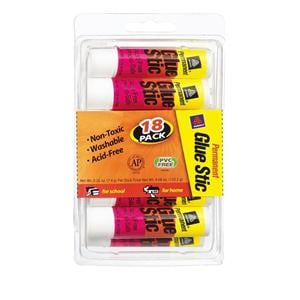 Avery Permanent Glue Stics 0.26 Oz 18/Pack 18/Pk