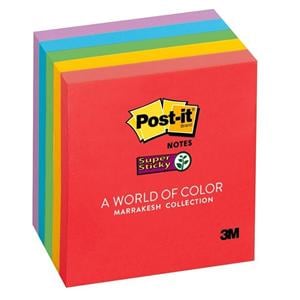 3"x3" Sticky Note Marrakesh 90 Sheets/Pad 5/Pk