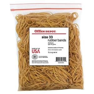 Rubber Bands #33 3 1/2 in x 1/8 in Crepe 1-Lb Bag 850/Pk