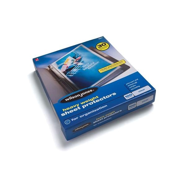 Top-Loading Sheet Protectors Heavyweight Diamond Clear 100/Box 100/Pk