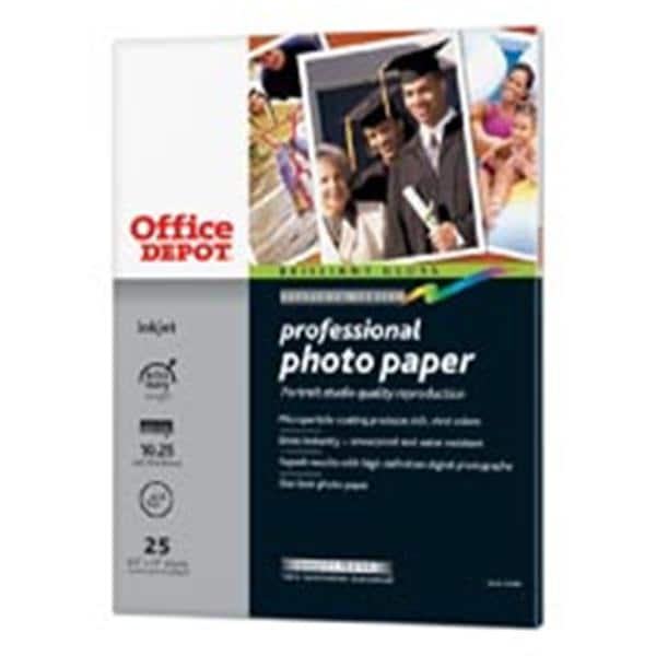 Professional Photo Paper Gloss 8 1/2 in x 11 in 10.5 Mil 25/Pack 25/Pk