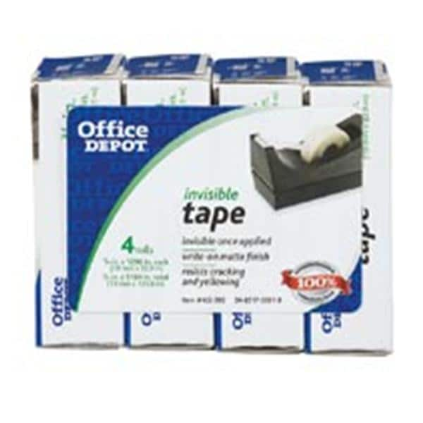 Office Depot Brand Invisible Tape 3/4 in x 1296 in 4/Pack 4/Pk