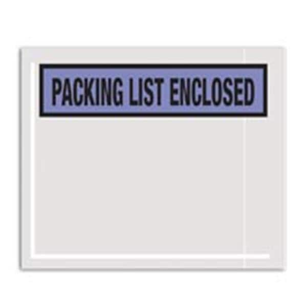 Packing List Enclosed" Envelope 4.5" x 5.5" Blue 1000/Pack 1000/Pk