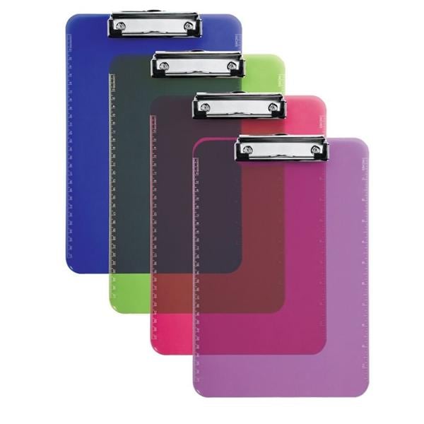 Clipboard 9 in x 12 in Assorted Colors Ea