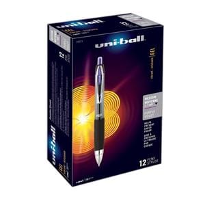 uni-ball 207 Fraud Prvntion Gel Pen Medium Point 0.7 mm Purple 12/Pk