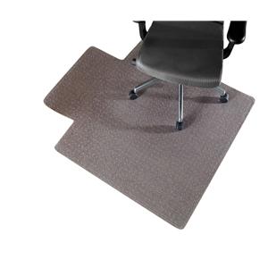 Economy Chair Mat Thin Commercial-Grade Carpets Wide Lip Clear 45x53 Ea