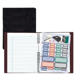 NotePro Notebook 8.5 in x 11 in College Ruled Lizard-Like Black Ea