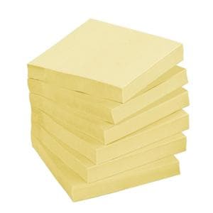 Notes 3 in x 3 in Canary Yellow 100 Sheets/Pad 12/Pack 12/Pk