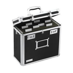 Vaultz Locking File Tote 12.25 in x 13.75 in x 7.25 in Black Ea