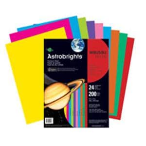 Neenah Astrobrights Paper 8 1/2 in x 11 in Assorted 200/Pack 200/Pk