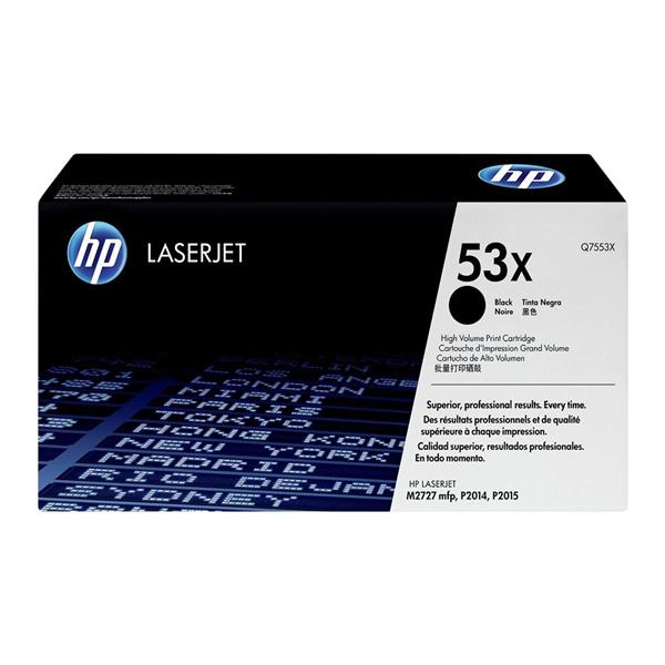 HP 53X Black Original Toner Cartridge (Q7553X) Ea