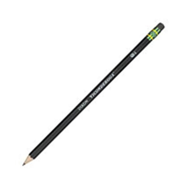 Ticonderoga Pencils #2 Soft Lead Black Barrel 12/Box 12/Pk