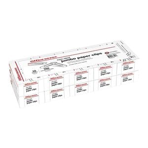 Paper Clips Jumbo Silver Nonskid Finish 100 Clips Per Box 10/Pack 1000/Bx