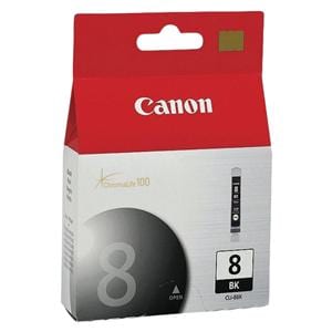 Canon CLI-8BK ChromaLife 100 Black Ink Cartridge (0620B002AA) Ea