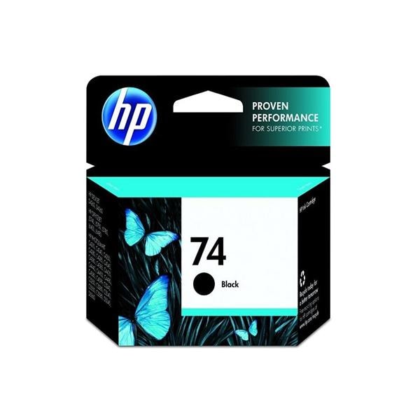 HP 74 Black Original Ink Cartridge (CB335WN) Ea