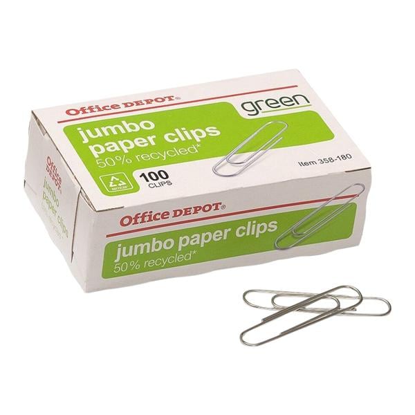 Paper Clips 2 in Silver 100/Bx