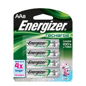 Energizer Rechargeable NiMH AA Batteries 8/Pack 8/Pk