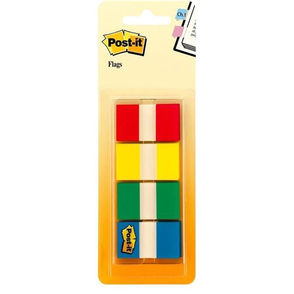 Post It Flags Note 1" Assorted Colors 40/Pad 4/PKG 4/Pk