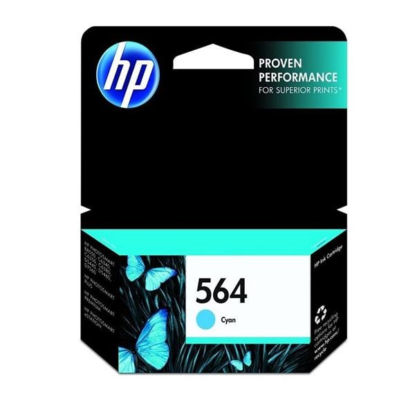 HP 564 Cyan Original Ink Cartridge (CB318WN) Ea