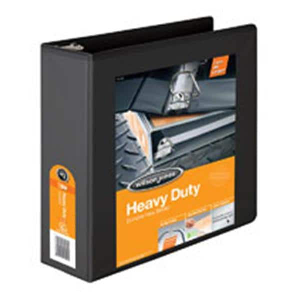 Wilson Jones Heavy-Duty D-Ring View Binder 3 in Rings Black Ea