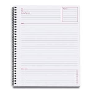 Business Notebook 8.5 in x 11 in Legal Ruled 80 Sheets Black Ea