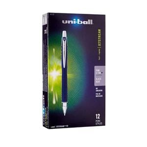 uni-ball Jetstream RT Ballpoint Pen Fine Point 0.7 mm Black 12/Pk