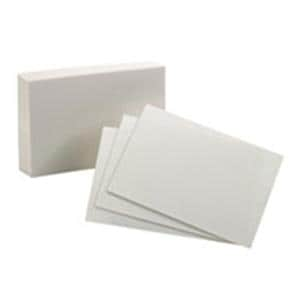 Oxford Index Cards Blank 4 in x 6 in White 100/Pack 100/Pk