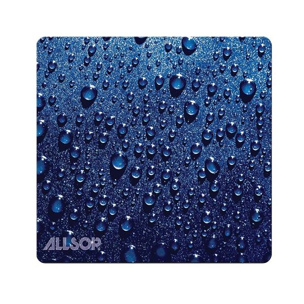 Allsop Naturesmart Mouse Pad 8.5" x 8" Blue Raindrop Ea