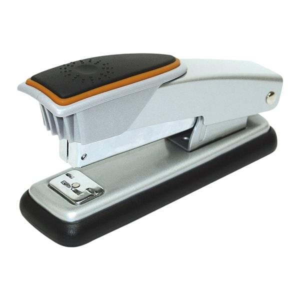 Office Depot Brand Compact Metal Desktop Stapler Silver/Orange Ea