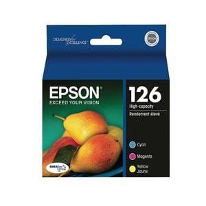 Epson 126 T126520 DuraBrite Ultra 3-color Ink Cartridges 3/Pack 3/Pk