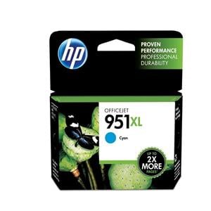 HP 951XL Cyan Original Ink Cartridge (CN046AN) Ea