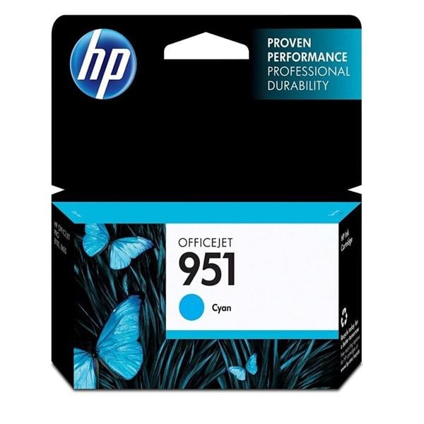 HP 951 Cyan Original Ink Cartridge (CN050AN) Ea