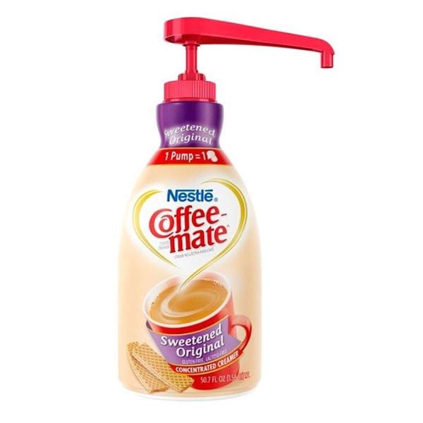 Coffee-Mate Liquid Creamer Pump Bottle Sweetened Original 1.5 L Ea