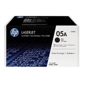 HP 05A Black Original Toner Cartridges (CE505A) 2/Pack 2/Pk