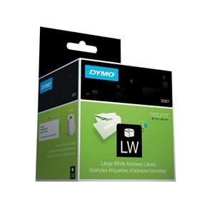 DYMO White Thermal Address Labels 1 4/10" x 3 1/2" Box Of 520 520/Bx