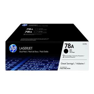 HP 78A Black Original Toner Cartridges (CE278D) 2/Pack 2/Pk