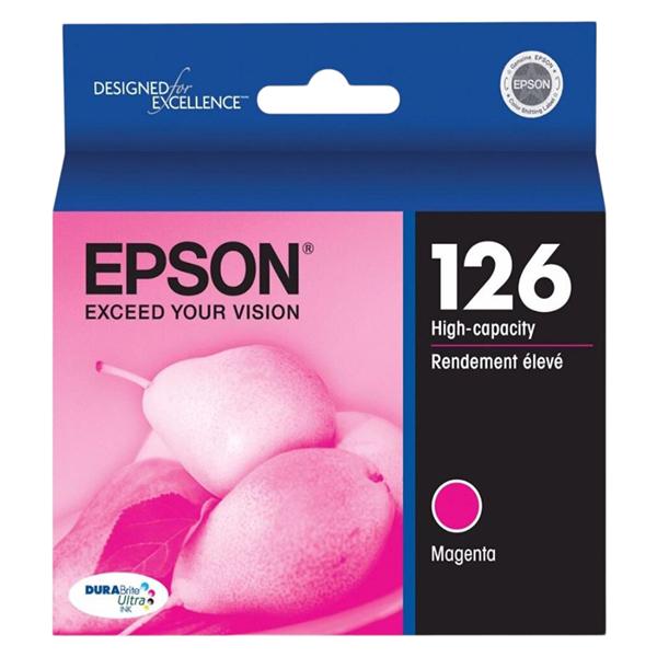 Epson T126320 DuraBrite Ultra High-Capacity Magenta Ink Cartridge Ea