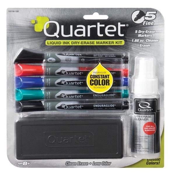 EnduraGlide Dry-Erase Marker Kit Fine Assorted Ea