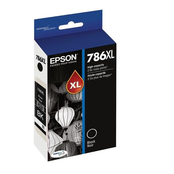 Epson DURABrite Ultra T786XL120-S High-Yield Black Ink Cartridge Ea